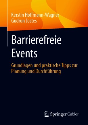 Buchcover Barrierefreie Events aus dem Springer Verlag
